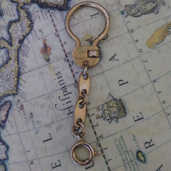 ❤️70s French Co Louis Vuitton Hangtag FOB Keychain - Picture 1 of 2